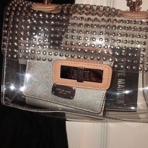 Clear Cross Body & Shoulder w/Michael Kors wallet